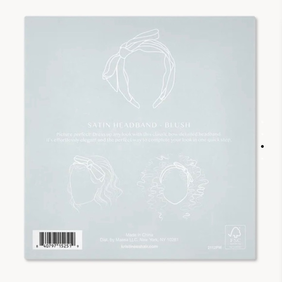 Kristin Ess Hair - The Satin Bow Headband - Blush - Picture 4 of 11